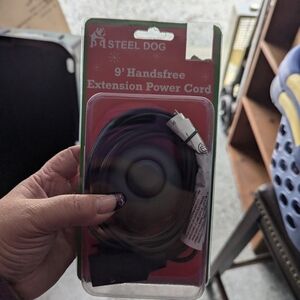 Black Extension Power Cord